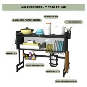 ESCURRIDOR PLATOS COCINA PUERTA 65 CM